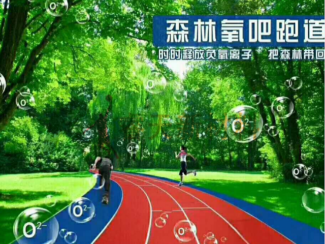 生物基负氧离子塑胶跑道